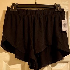 XS black comfy shorts NWT